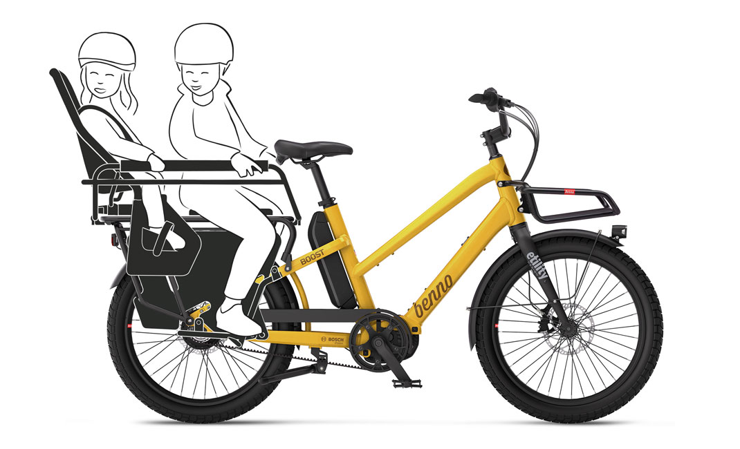 E-Cargo Bike w/ Kids Seats